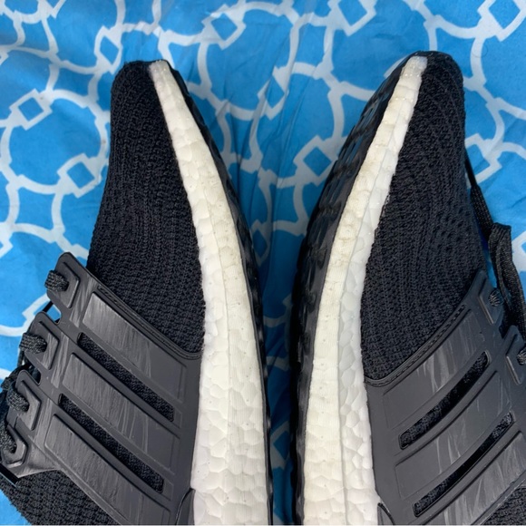 Adidas Women’s size 10 Ultraboost 4.0 core black triple white low top dna wmns - Picture 9 of 11